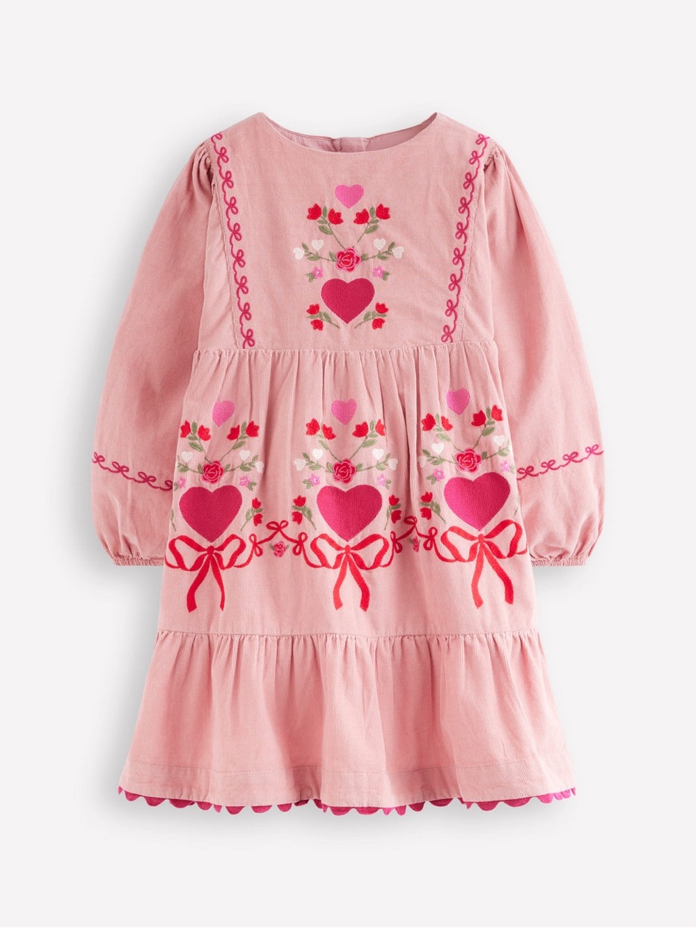Mini Boden - Clover Blouson Dress - Vintage Pink